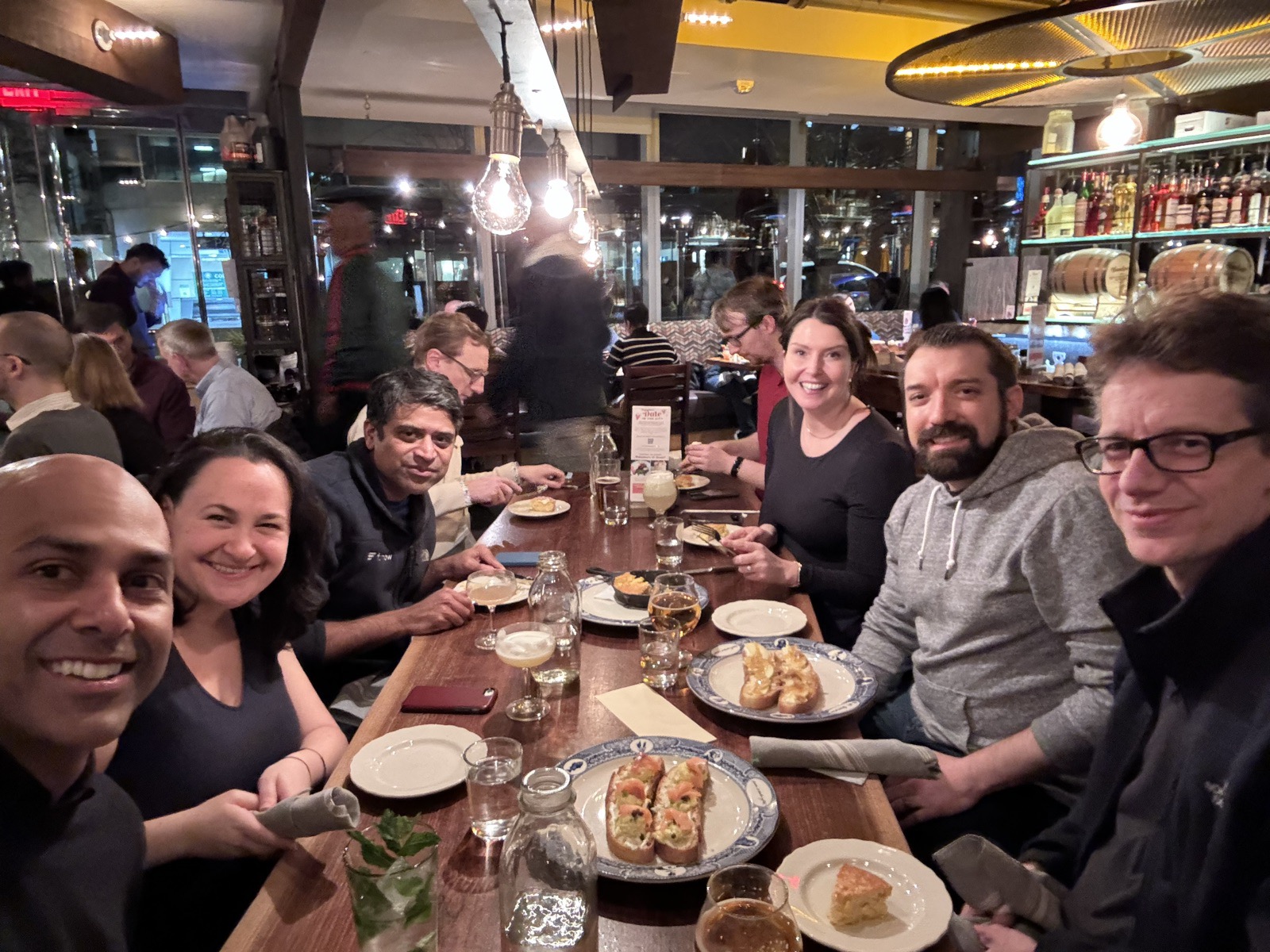 The FairNow team at dinner